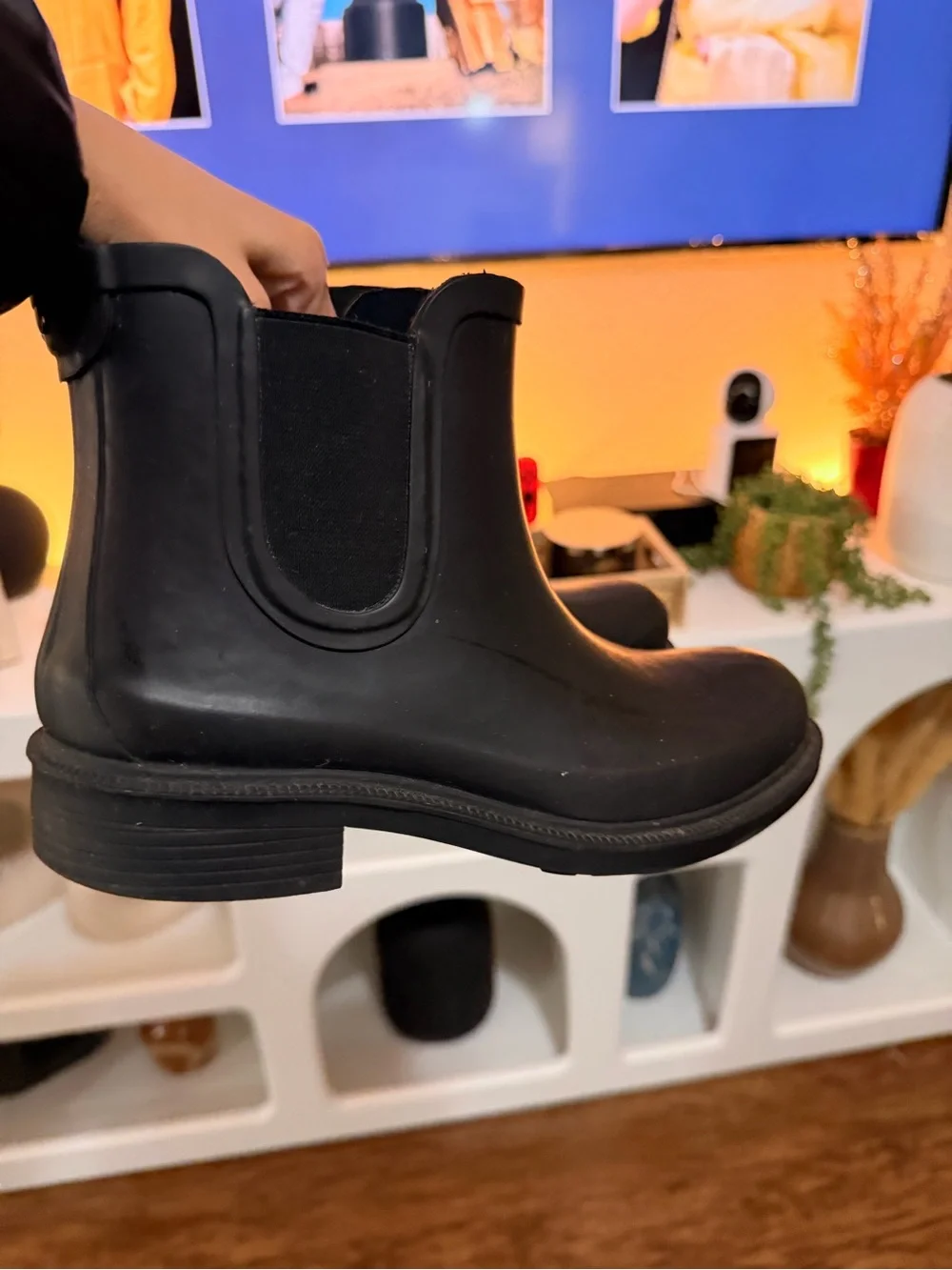Madewell Black Chelsea Rain Boot